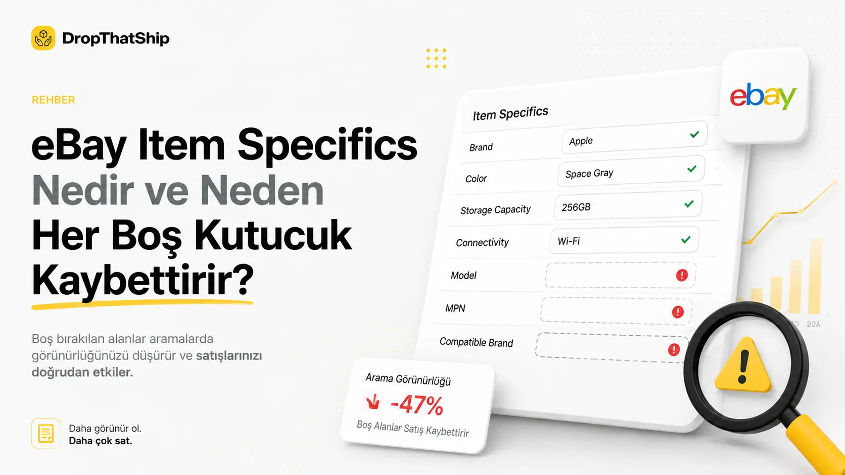 eBay Item Specifics Nedir ve Neden Her Boş Kutucuk Kaybettirir?